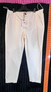 giada_forte Giada Avorio Pant Size III White Trouser